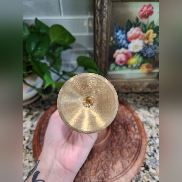 Vintage Brass Wine Goblet / Chalice - Picture 5 of 6